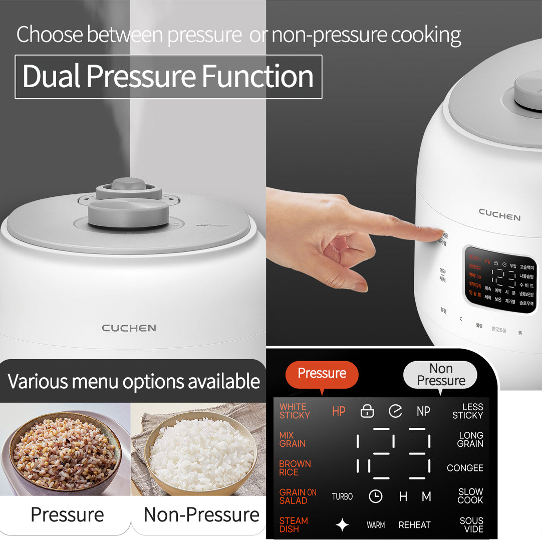 10-Cup (10 Person) Heating Dual Pressure Rice Cooker (CRS-FWK1040WUS)
