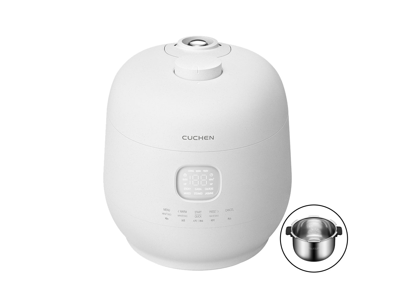 10-Cup (10 Person) IH Dual Pressure Full Stainless Oven Rice Cooker (CRH-TWS1010PWUS)