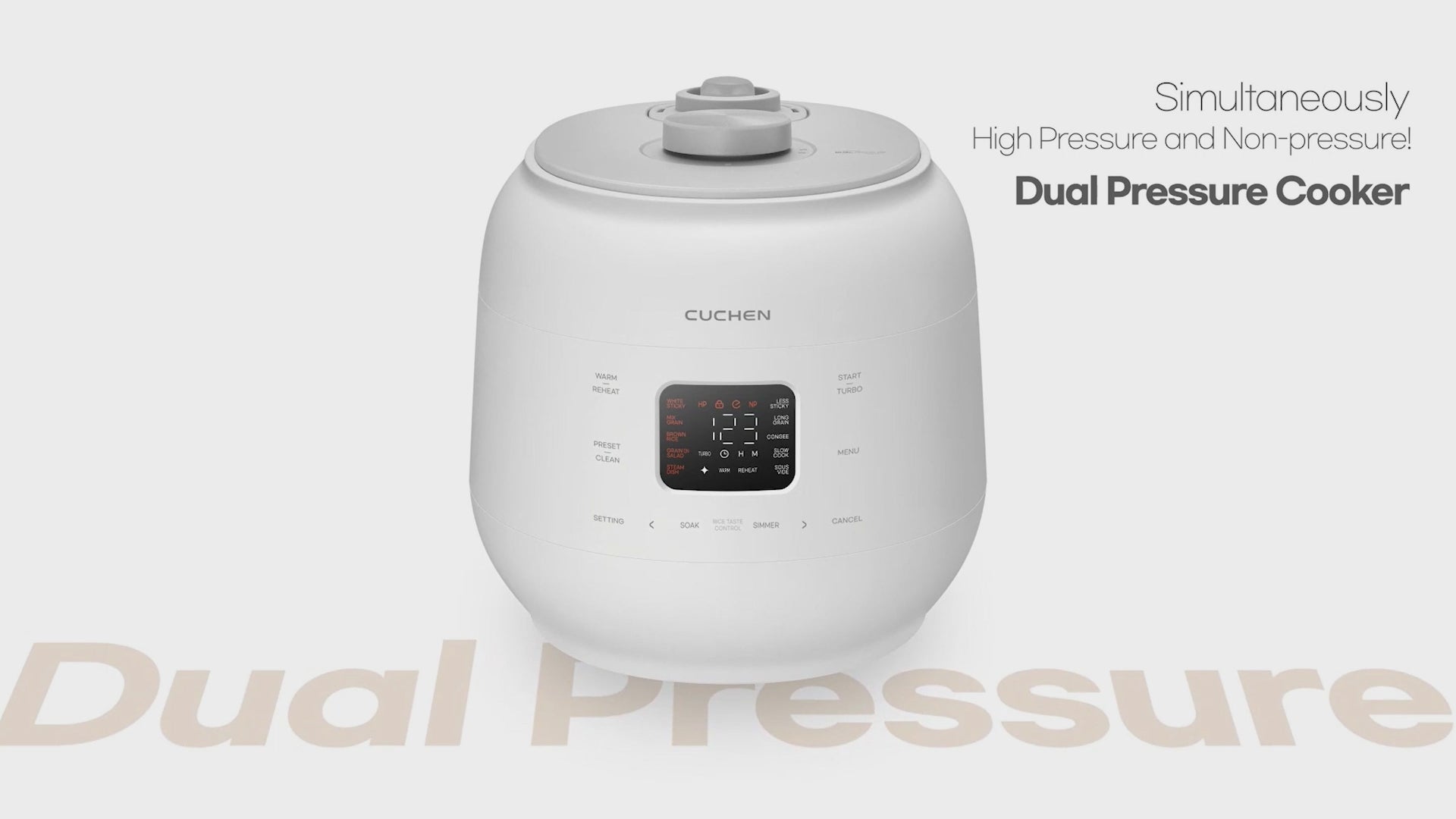 10-Cup (10 Person) Heating Dual Pressure Rice Cooker (CRS-FWK1040WUS)